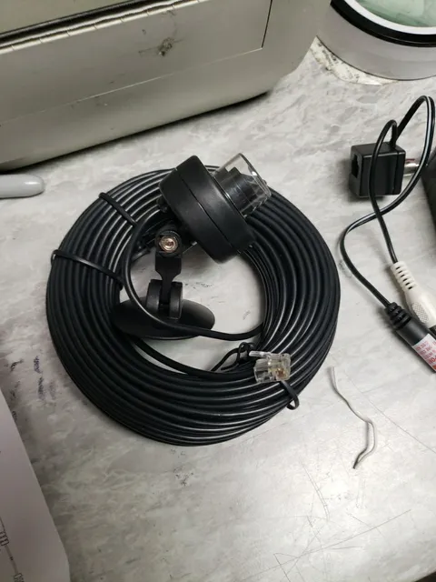 Night Watch Security camera B/W 60ft cord with mic see pictures free ship