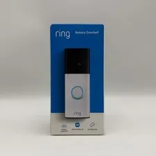 Ring Battery Doorbell 2nd Gen Retinal 2K Speckled White New Factory Sealed