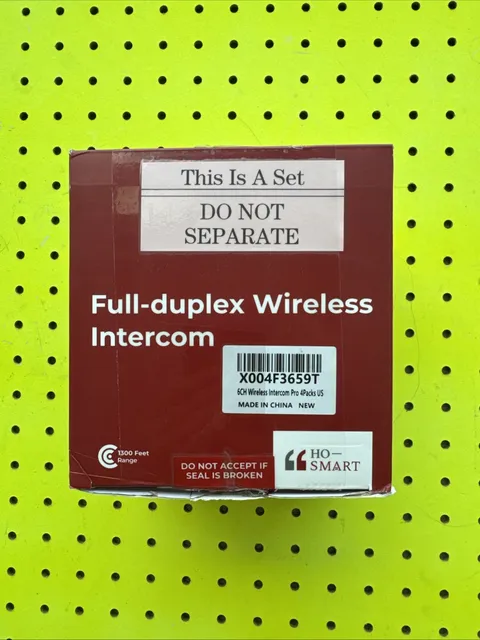 Hosmart UltraSpeak Wireless Home Intercom System 2 Stations Full Duplex