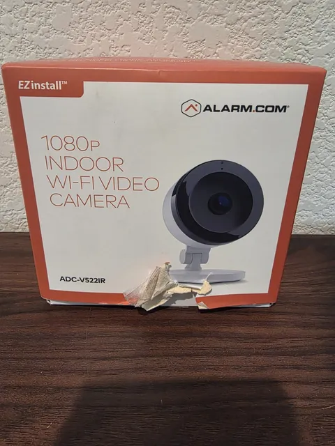 Alarm.com ADC-V522IR 1080P Indoor WiFi Camera W/ Box Power Cord
