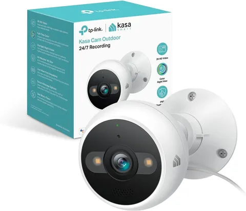 Kasa Smart KC420WS 2K+ Outdoor Wired Security Camera 24/7 Recording Night Vision