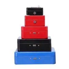 Metal Cash Box Combination Lock Security Safe Key / Password Lock Mini Case Safe