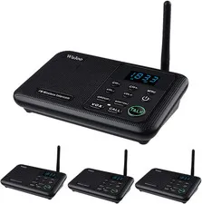 Intercoms Wireless for Home 1 Mile Range 22 Channel 100 Digital Code Display Scr