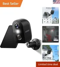 Advanced Solar-Powered Surveillance Camera - Motion Detection & Live Streaming