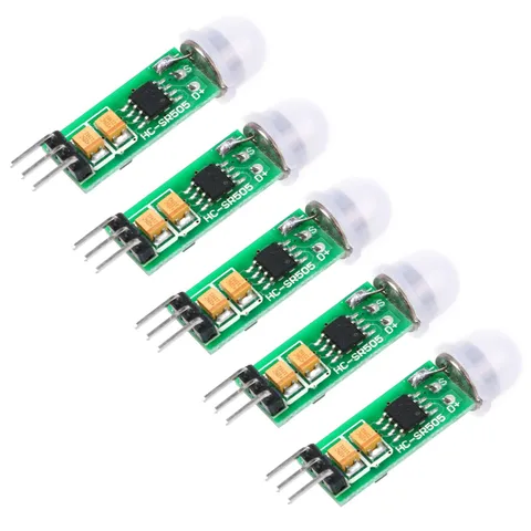 5Pcs HC-SR505 Mini PIR Motion Sensor Module, Infrared Pyroelectric Human Body...