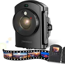 Time Lapse Camera - Timelapse Camera with Infrared Positioning & LED Light, 180