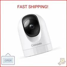 Cinnado Security Camera Indoor-2K 360° WiFi Cameras for Home Security，Pet/Dog/Ba