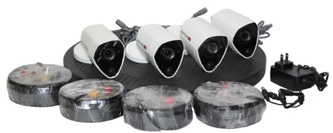 Lot of 4 Night Owl CM-PTHD30W-BU Bullet Security Cameras - Mint