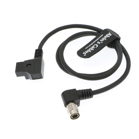 D Tap 4 Pin Hirose Right Angle Male Power Cable Sound Devices Mixer Video
