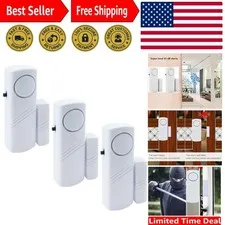 Battery-Powered 90DB Window Alarm – 3 Pack for Comprehensive Home Security
