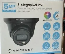 Amcrest IP5M-T1277EB- AI Security Camera 5MP Turret Color Night Vision