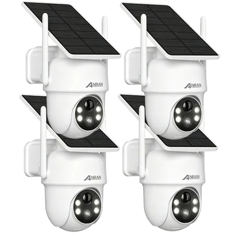 ANRAN Outdoor WiFi Solar Security Camera 3MP Wireless PIR Human IP66 Waterproof