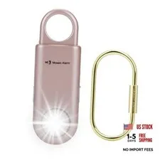 135dB Rechargeable Personal Safety RoseGold Rechargeable & Built-in Flashlight