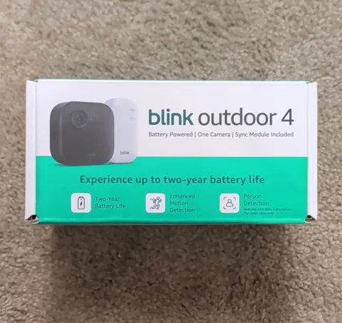 NEW - Blink Outdoor 4 Wireless Wi-Fi 1080p Outdoor Camera, 1-Cam w/ Sync Module