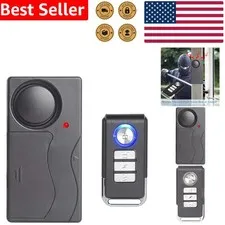 Wireless Vibration Alarm Security Anti-Theft 110dB Loud Remote Control Bike M...