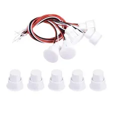 magnetic switch slats, 5pcs NO NC wired contact switch, white