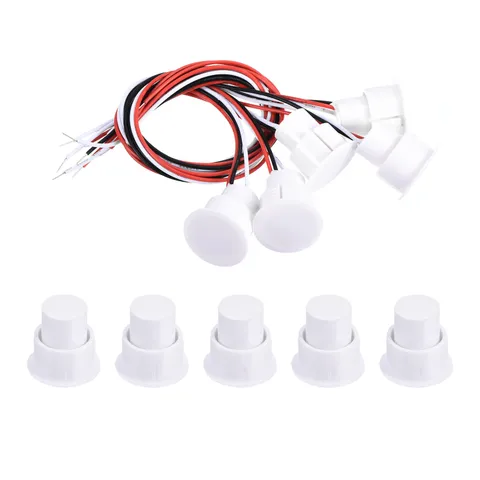 magnetic switch slats, 5pcs NO NC wired contact switch, white