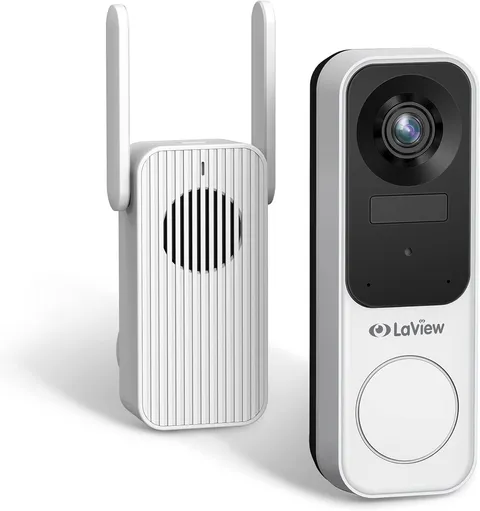 Doorbell Camera Wireless 2K, Video Camera with Base Station,Ai Human Detection,4