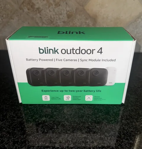 Blink Outdoor 4 Wireless HD Smart 1080p Security Camera - 5 Camera System