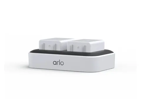 Arlo Dual Charging Station Compatible with Ultra/Ultra 2/Pro 3/Pro 4 White