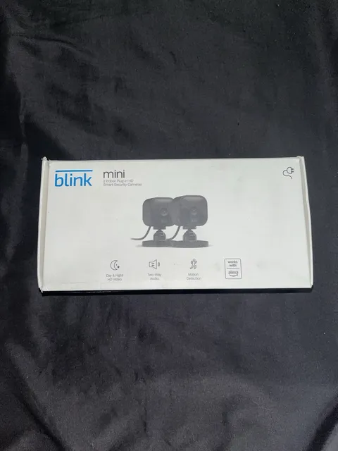 Blink Mini Indoor Plug-In HD Wi-Fi Cameras, 2 Pack, Alexa Compatible