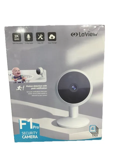 LaView Security Camera Complete 4-Room Home Security System HD Smart Cams SEALED