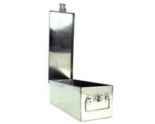 STALWART 12" Metal Storage Lock Box Safe with Handle for Cash, Jewelry, Heirloom