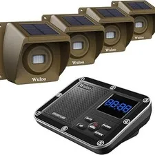 Wuloo Solar Driveway Alarm Wireless Motion Sensor System 1800 Feet Range New