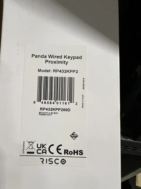 ✅ RP432KPP200D PANDA KEYBOARD WITH PROXIMITY READER RISK ALARM NEW