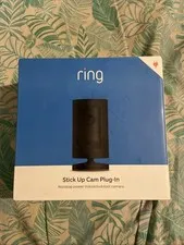 Ring Stick Up Cam Plug-In Indoor/Outdoor 1080p Security Camera - Black