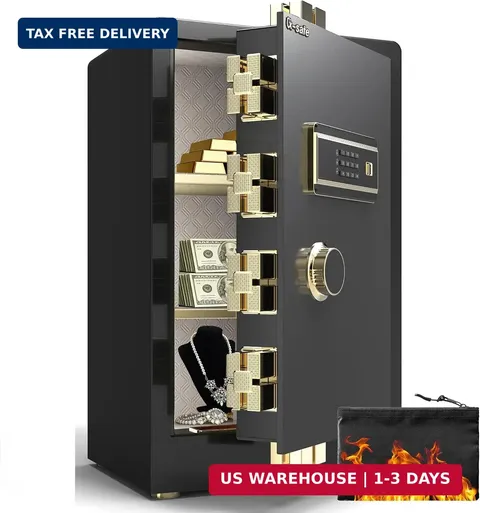 Home Safe Box, Money Safe for Cash, Digital Personal Large Safe, 3.0 Cuft