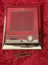 NuTone IS-69 Cast Brass Finish Radio Intercom Door Speaker w/ Lighted Button B1
