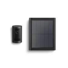 Ring Outdoor Cam Plus Battery Security Camera with 4W Solar Panel Kit – Black