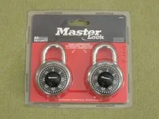 Master Lock 2-Pack Padlocks, SAME COMBINATION