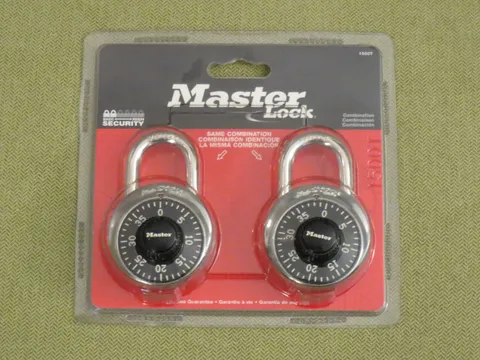 Master Lock 2-Pack Padlocks, SAME COMBINATION