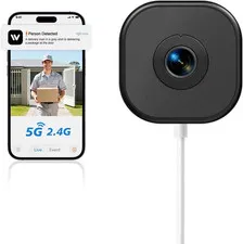 2K Window Camera,5Ghz & 2.4Ghz Wifi Security Camera for Home,120° Wide View,Full