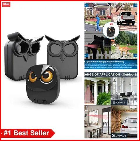 Wireless Driveway Motion Sensor Alarm 1/2 Mile Range 2 Sensors Receiver Outdoor
