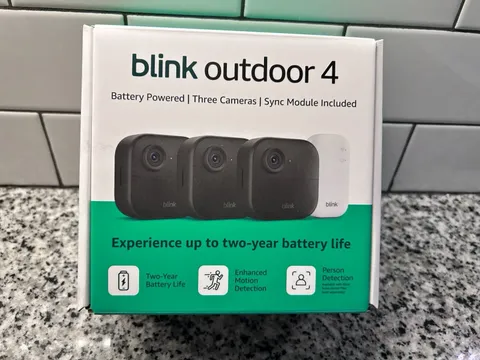 Blink Outdoor 4 (4th Gen) 3 Camera Security System Battery Powered NEW IN BOX!