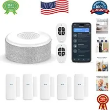 Smart DIY Security System - WiFi Door Alarm with Remote Control & Battery Backup