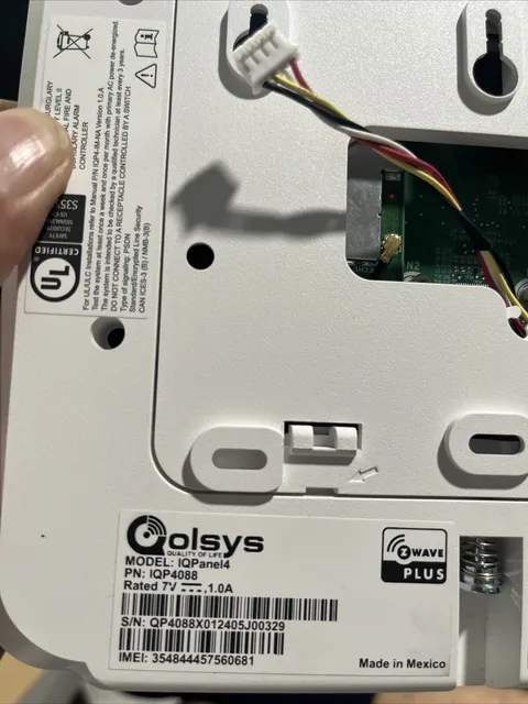 qolsys iq panel 4  Model: 4088