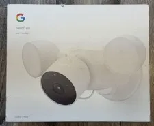 Google Nest Cam W/Floodlight (GPLE9 & G3AL9) Outdoor Security Camera Snow (NEW)