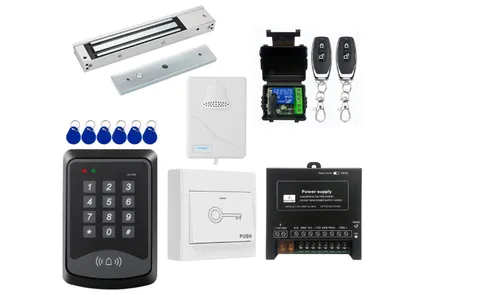 Kit De Sistema Control Acceso Puerta Independiente Cerradura Magnetica Electrica
