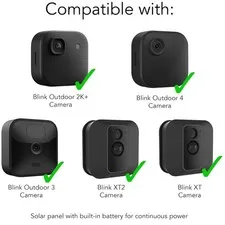 Solar Panel with Internal Battery for Blink Cameras