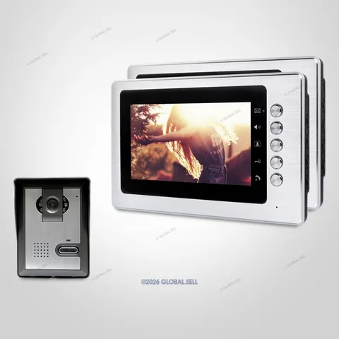 7" Wired Video Door Entry Security Intercom with Mute Mode for Home Security