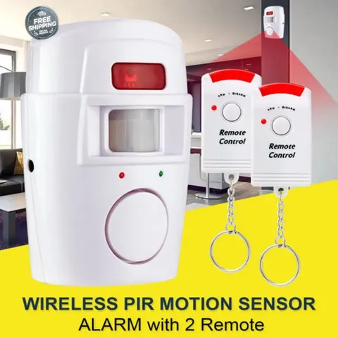 Wireless Motion Sensor Alarm Security Detector Indoor Outdoor Alert Systeem Met