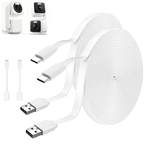 25FT USB C Extension Cable for CCTV Camera,WYZE Duo Cam Pan Indoor/Outdoor,WY...