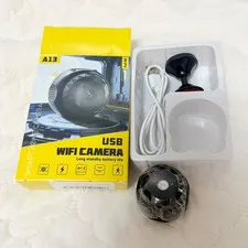 A13 1080P WiFi Wireless Indoor Surveillance Camera Wide Angle Battery USB Black