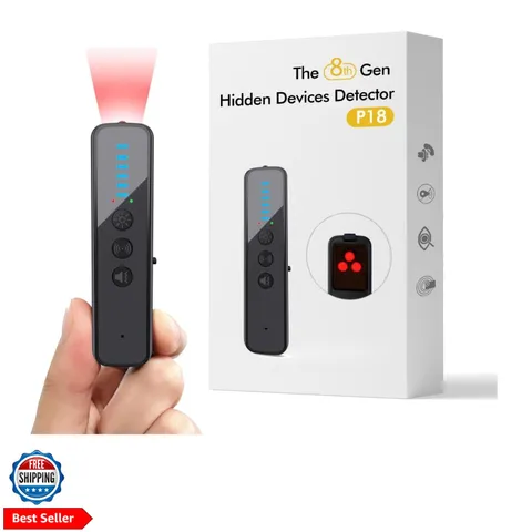Upgraded Hidden Camera Detector - AI-Powered Anti-Spy Device, GPS Tracker & B...