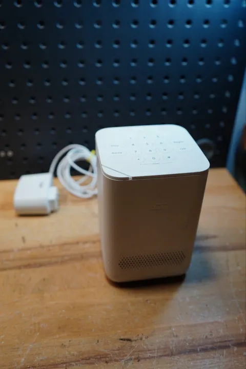 (D) Blue by ADT Smart Home Hub S40LR1-01 White with Power Adapter