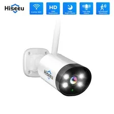 Hiseeu 3MP WiFi Security Camera Outdoor Waterproof Color Night Vision IP66